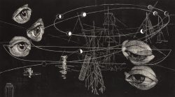 ein Holzschnitt von Akos Novaky