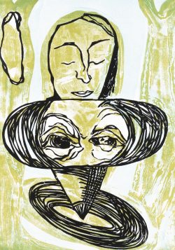 ein Farblinolschnitt von Andrea Lange