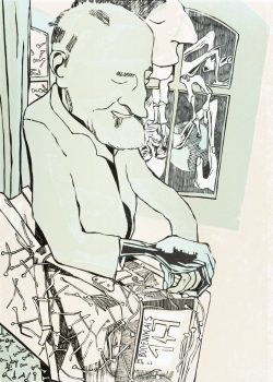 ein Farbholzschnitt von Andrea Lange