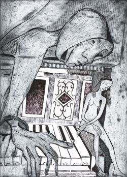 ein Farbholzschnitt von Andrea Lange