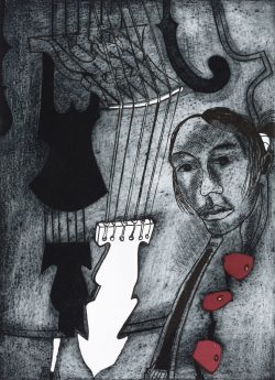 ein Farbholzschnitt von Andrea Lange