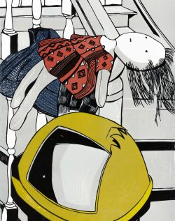 ein Farbholzschnitt von Andrea Lange