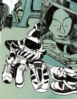 ein Farbholzschnitt von Andrea Lange