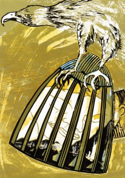 ein Farblinolschnitt von Andrea Lange