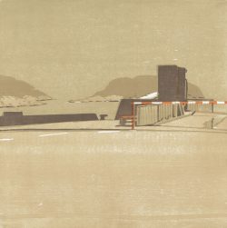 ein Farbholzschnitt von Christine Ebersbach