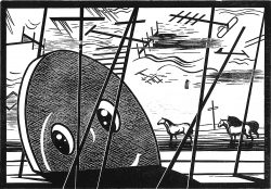 ein Holzschnitt von Franca Bartholomäi