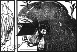 ein Holzschnitt von Franca Bartholomäi