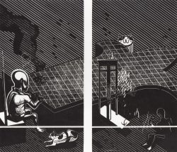 ein Holzschnitt von Franca Bartholomäi