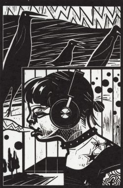 ein Holzschnitt von Franca Bartholomäi