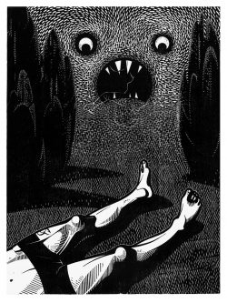 ein Holzschnitt von Franca Bartholomäi