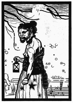 ein Holzschnitt von Franca Bartholomäi