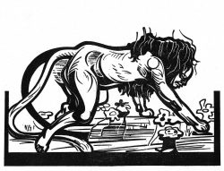 ein Holzschnitt von Franca Bartholomäi