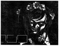 ein Holzschnitt von Franca Bartholomäi