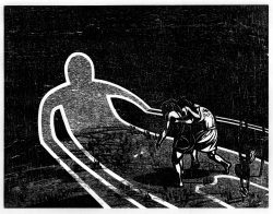 ein Holzschnitt von Franca Bartholomäi