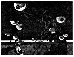 ein Holzschnitt von Franca Bartholomäi