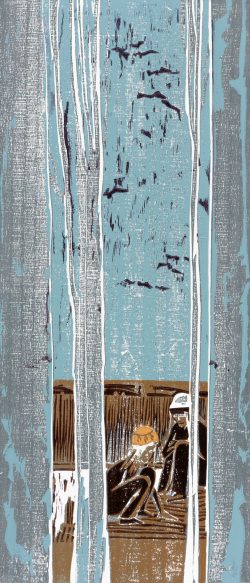 ein Farbholzschnitt von Frank Eißner