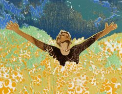 ein Farbholzschnitt von Frank Eißner