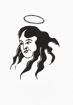 Ein Holzschnitt von Frank Wahle