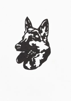 Ein Holzschnitt von Frank Wahle