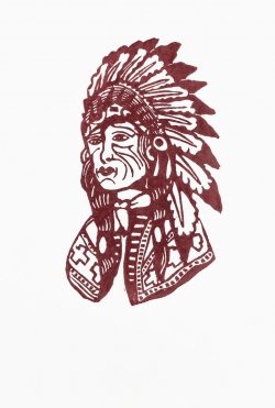 Ein Holzschnitt von Frank Wahle