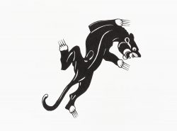 Ein Holzschnitt von Frank Wahle