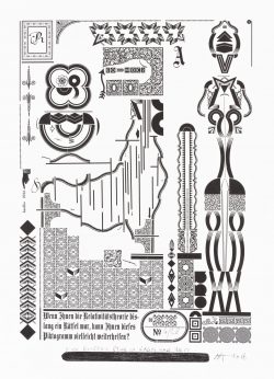 eine Typografik von Hans Bote