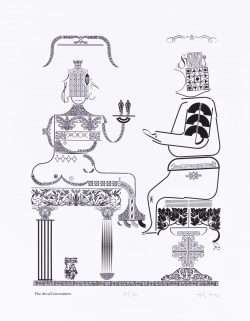 eine Typografik von Hans Bote