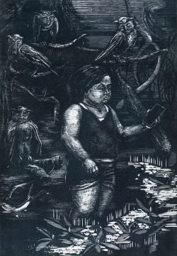 ein Holzschnitt von Susann Hoch