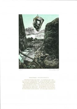 ein Acrylstich / Holzschnitt von Bettina Haller