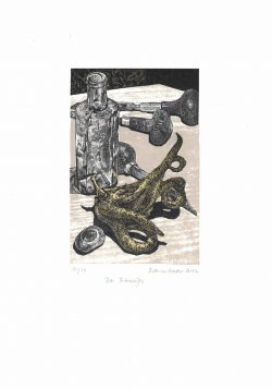 ein Acrylstich / Holzschnitt von Bettina Haller