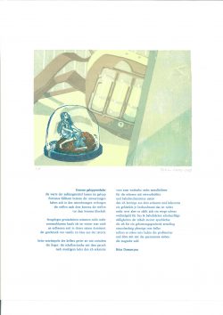 ein Acrylstich / Holzschnitt von Bettina Haller