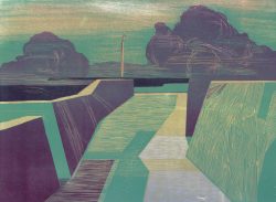 ein Farbholzschnitt von Bettina Haller