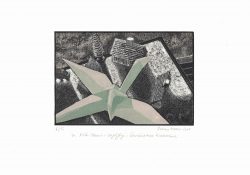 ein Acrylstich / Holzschnitt von Bettina Haller