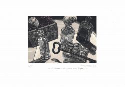 ein Acrylstich / Holzschnitt von Bettina Haller