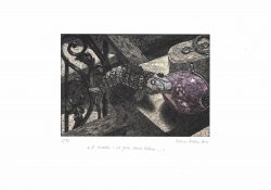 ein Acrylstich / Holzschnitt von Bettina Haller