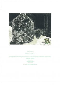 ein Acrylstich / Holzschnitt von Bettina Haller