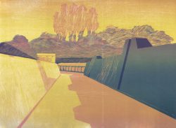 ein Farbholzschnitt von Bettina Haller