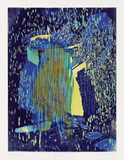 ein Farbholzschnitt von Gabriele Sperlich