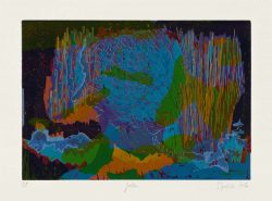 ein Farbholzschnitt von Gabriele Sperlich