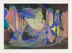 ein Farbholzschnitt von Gabriele Sperlich