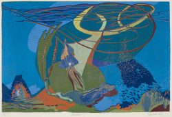 ein Farblinolschnitt von Gabriele Sperlich