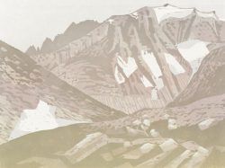 ein Farbholzschnitt von Stephanie Marx