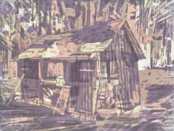 ein Farbholzschnitt von Stephanie Marx