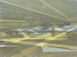 ein Farbholzschnitt von Stephanie Marx