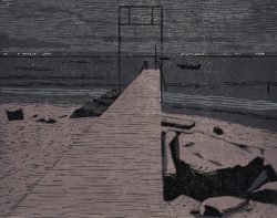 ein Farbholzschnitt von Christine Ebersbach