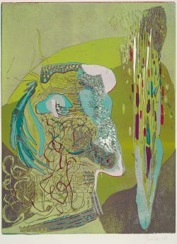 ein Farbholzschnitt von Gabriele Sperlich