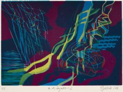 ein Farbholzschnitt von Gabriele Sperlich