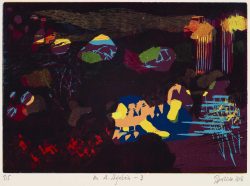 ein Farbholzschnitt von Gabriele Sperlich