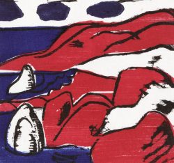 ein Farbholzschnitt von Gudrun Petersdorff