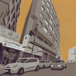 ein Farbholzschnitt von Harald Alff